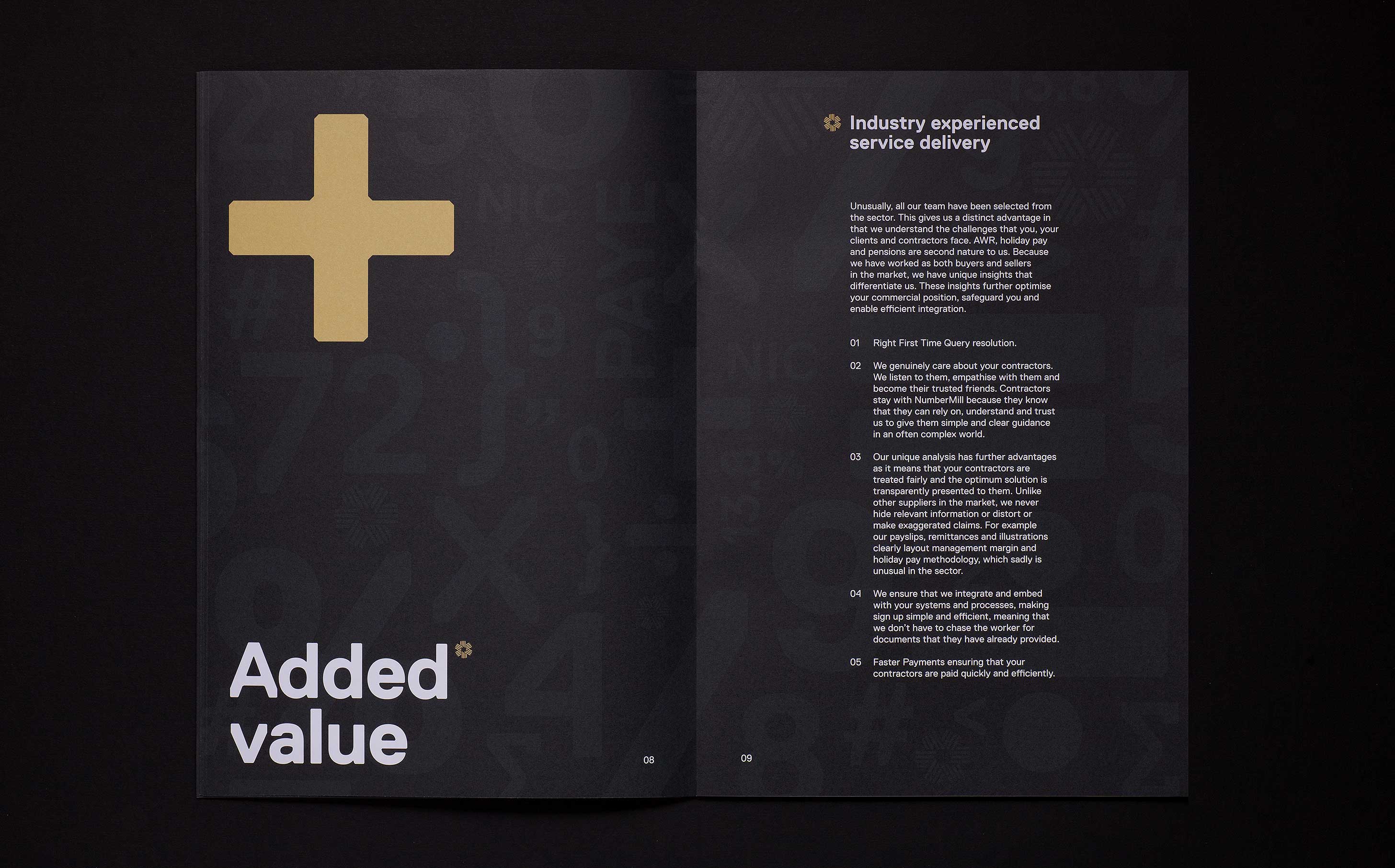 Numbermill brochure design 08 09